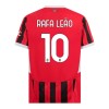 AC Milan Rafael Leao 10 Hjemme 2024-25 - Barn Draktsett